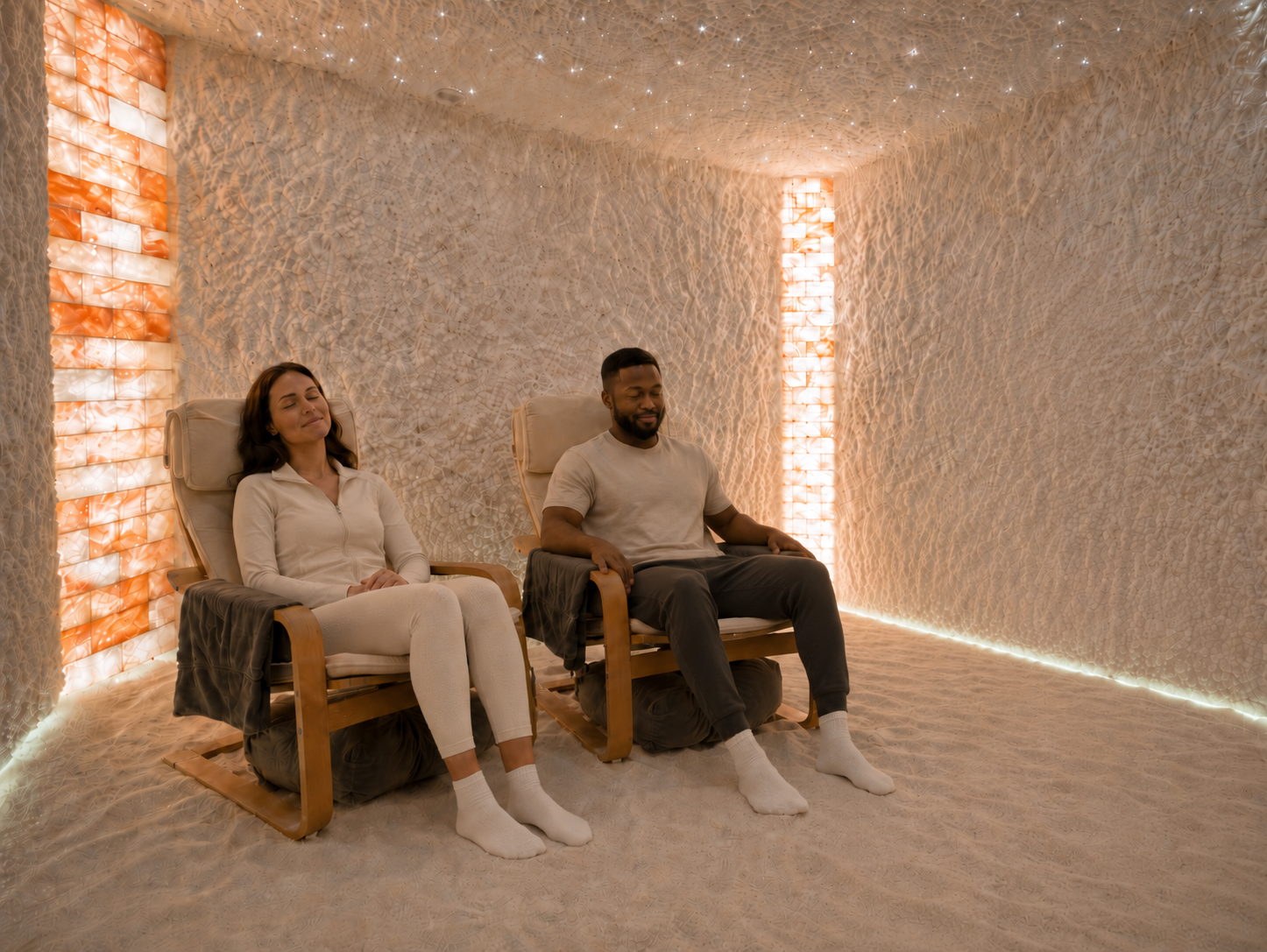 Interno della grotta di sale — Sale & Benessere Roma