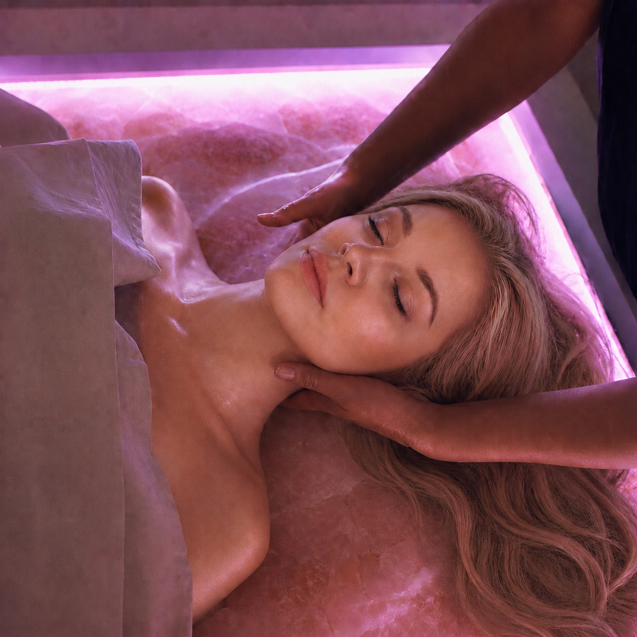 Trattamento Aroma Natural Dream — Sale himalayano con cromoterapia e aromaterapia